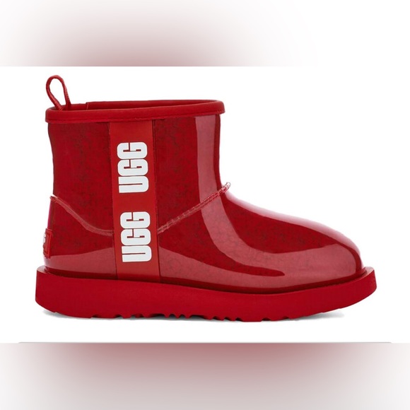 UGG | Shoes | Ugg Classic Clear Mini Boot Samba Red Sz 8 | Poshmark